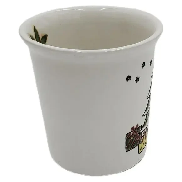 Christmas Tree With Gifts Stars 16oz Mug Coffee Tea Hot Chocolate White Mug - Picture 4 of 7
